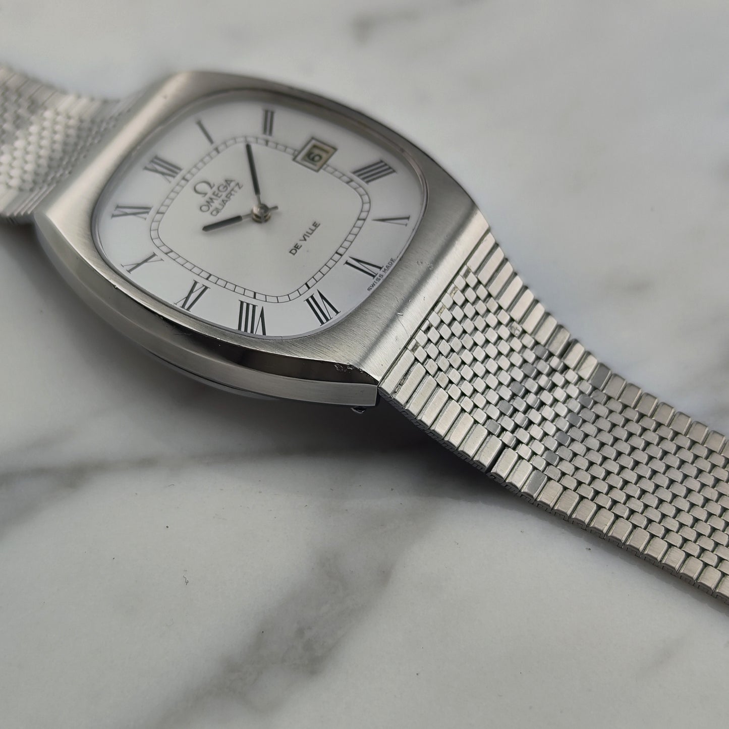 OMEGA De Ville White Roman Dial Quartz 1976 [REF. 192.0029]