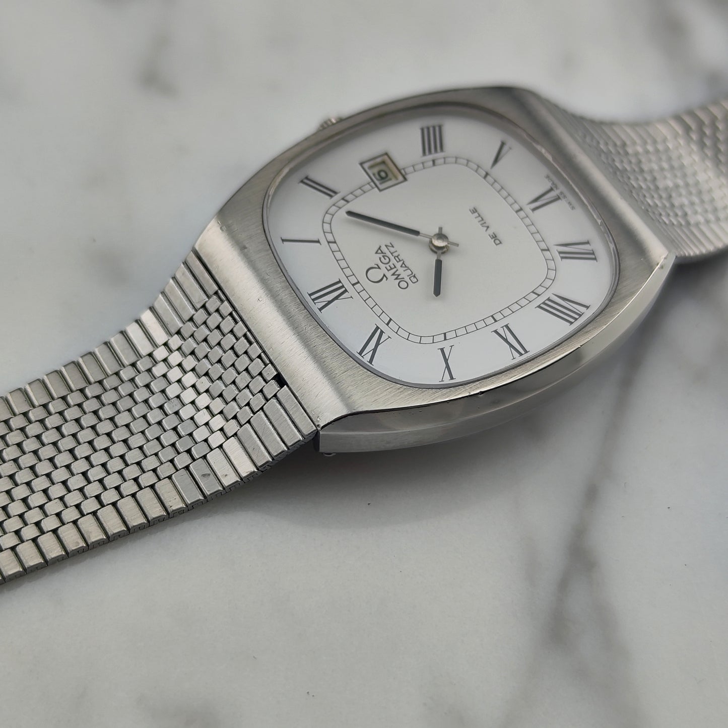 OMEGA De Ville White Roman Dial Quartz 1976 [REF. 192.0029]