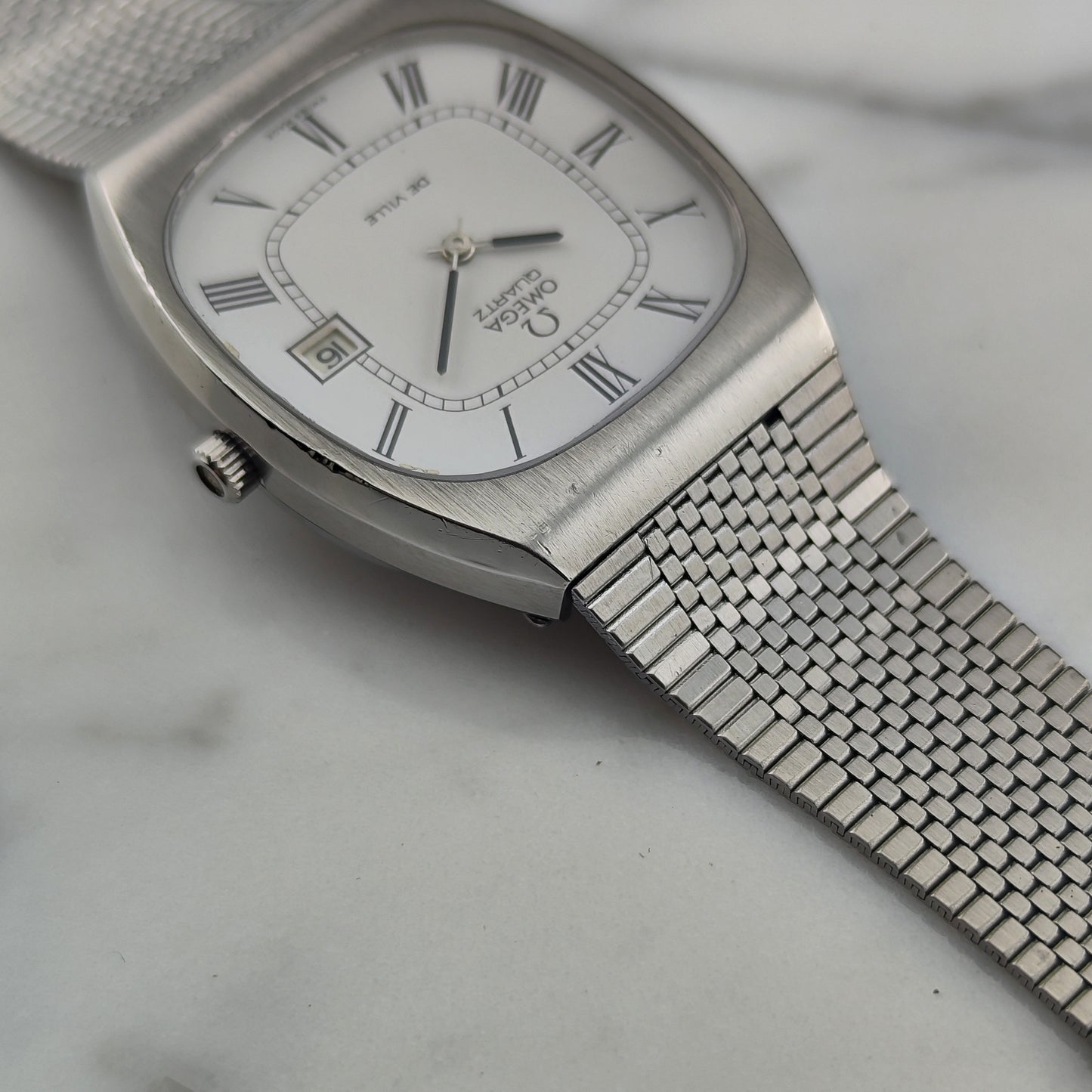 OMEGA De Ville White Roman Dial Quartz 1976 [REF. 192.0029]