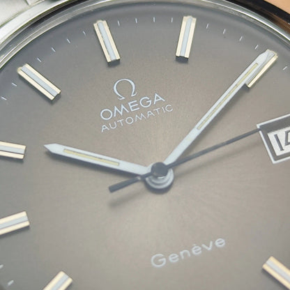 OMEGA Genève Automatic Steel Bracelet Super Rare Brown Dial [REF. 166.0163]