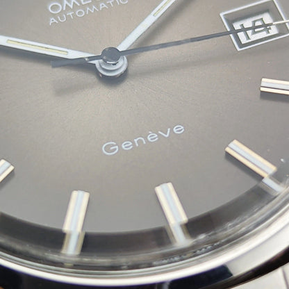 OMEGA Genève Automatic Steel Bracelet Super Rare Brown Dial [REF. 166.0163]