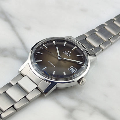 OMEGA Genève Automatic Steel Bracelet Super Rare Brown Dial [REF. 166.0163]