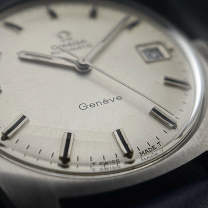 OMEGA Genève Automatic Steel Blue Strap Near Mint [REF. 166.041]