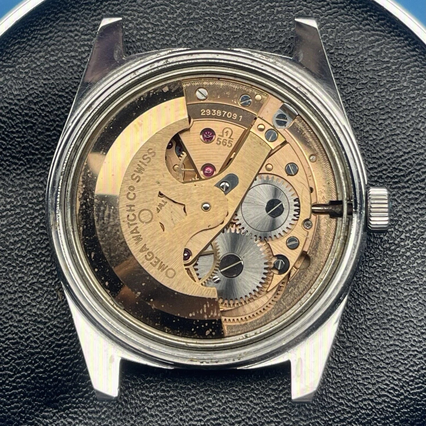 OMEGA Genève Automatic Steel Blue Strap Near Mint [REF. 166.041]