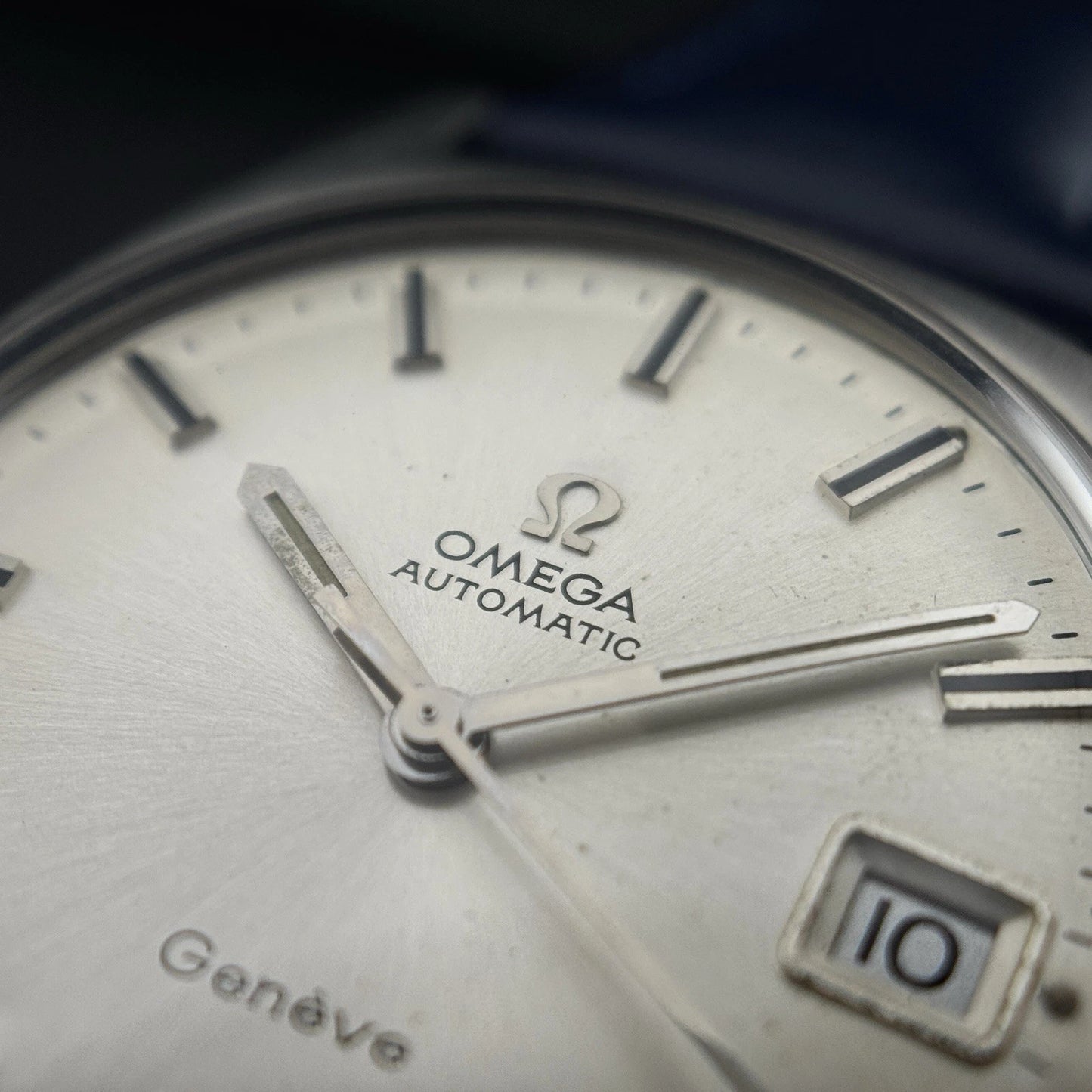 OMEGA Genève Automatic Steel Blue Strap Near Mint [REF. 166.041]