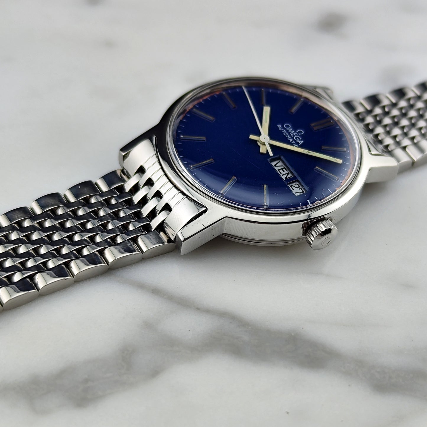 OMEGA Genéve Automatic Blue Dial France Day-Date Serviced [REF. 166.0117]