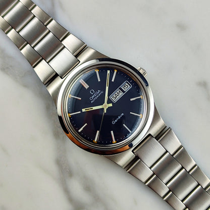 Omega Genéve Automatic Blue Dial German Day-Date 1975 Serviced 08/2026 [REF. 166.0174]