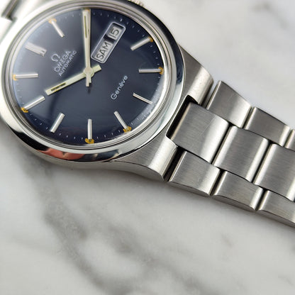 Omega Genéve Automatic Blue Dial German Day-Date 1975 Serviced 08/2026 [REF. 166.0174]