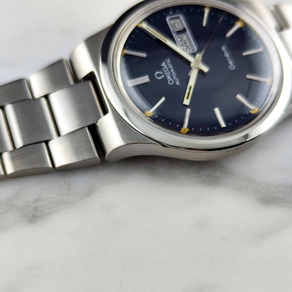 Omega Genéve Automatic Blue Dial German Day-Date 1975 Serviced 08/2026 [REF. 166.0174]