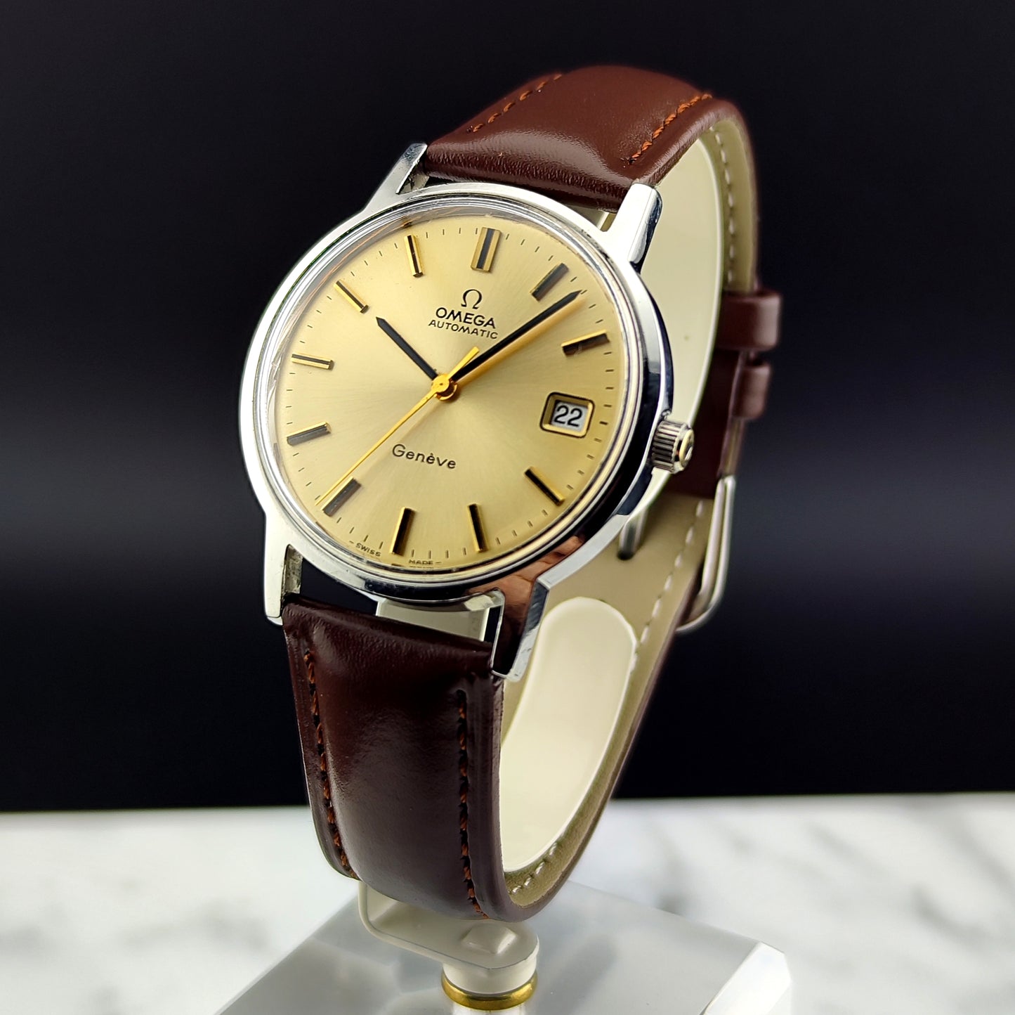 OMEGA Genéve Automatic Date Rare Champagner Dial [REF. 166.0163]