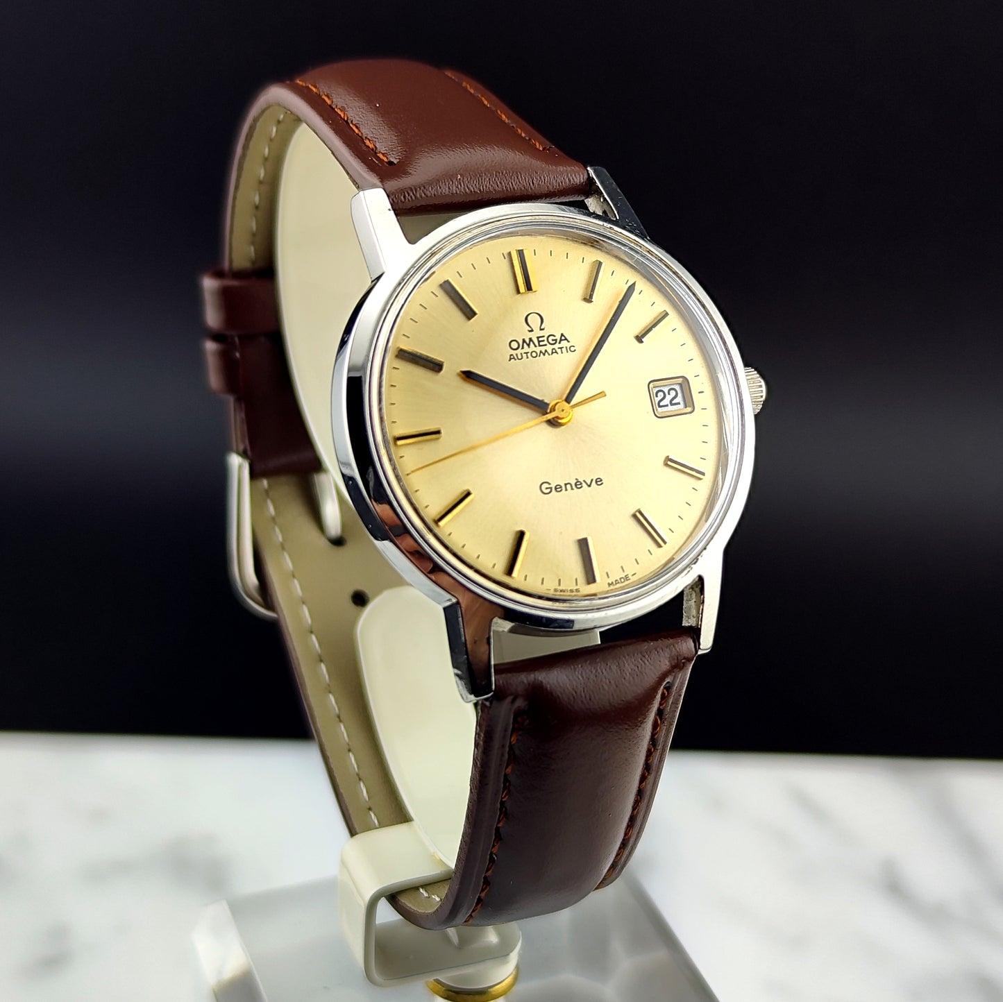 OMEGA Genéve Automatic Date Rare Champagner Dial [REF. 166.0163]