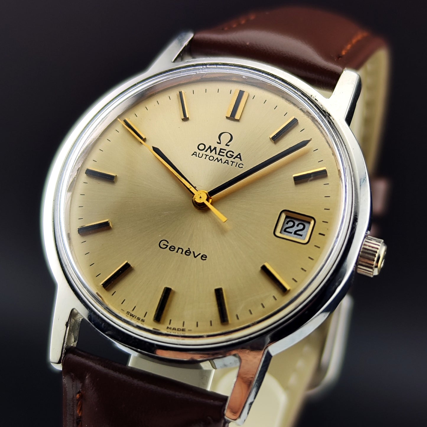 OMEGA Genéve Automatic Date Rare Champagner Dial [REF. 166.0163]