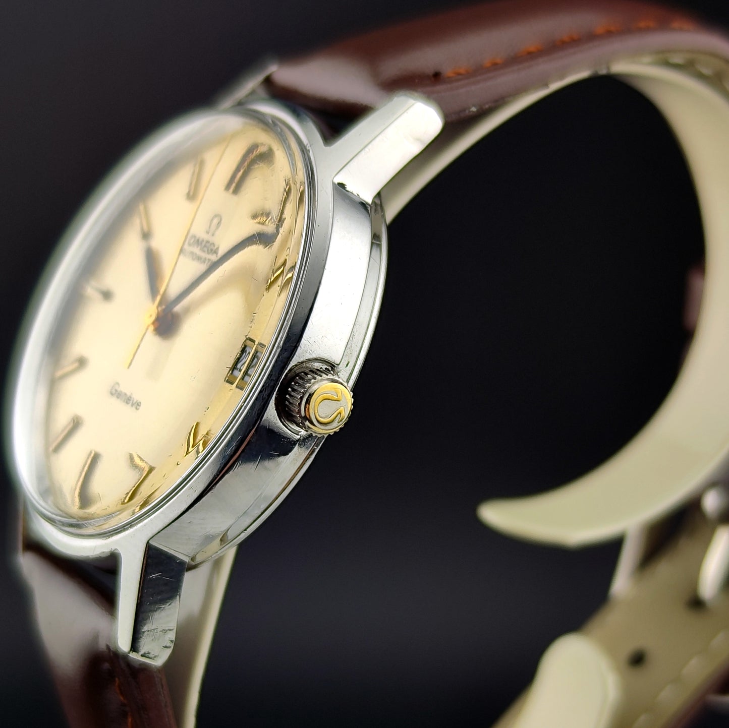 OMEGA Genéve Automatic Date Rare Champagner Dial [REF. 166.0163]