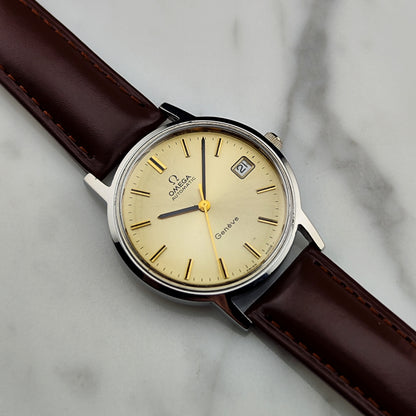 OMEGA Genéve Automatic Date Rare Champagner Dial [REF. 166.0163]