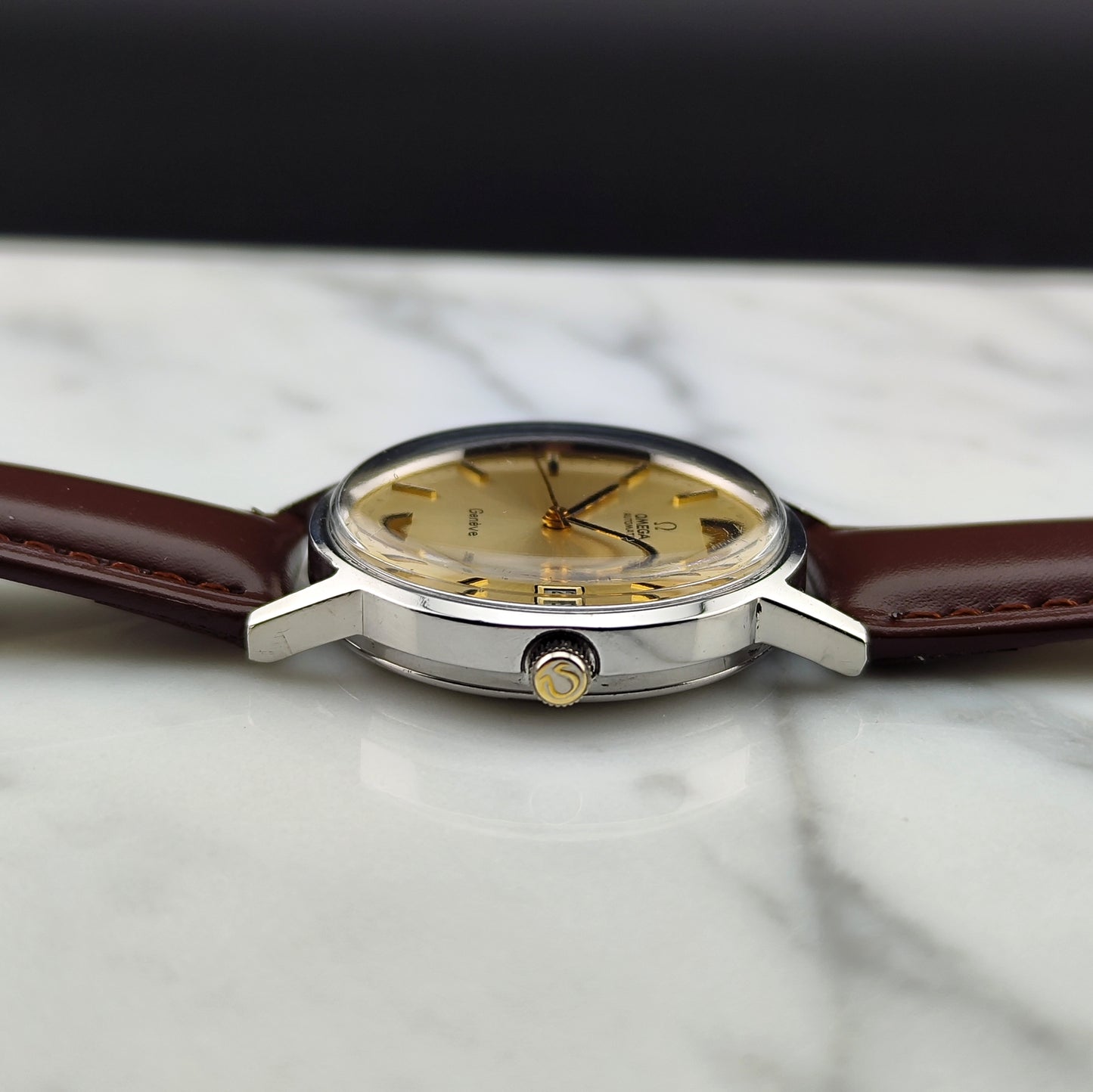 OMEGA Genéve Automatic Date Rare Champagner Dial [REF. 166.0163]