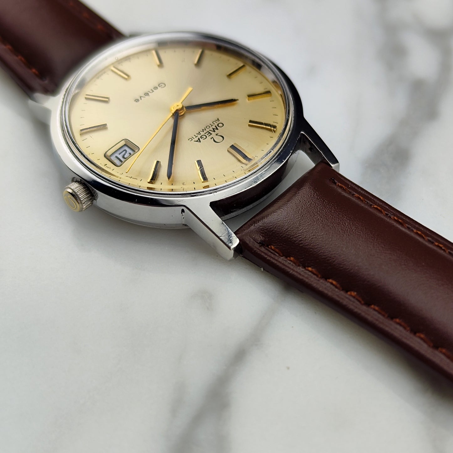 OMEGA Genéve Automatic Date Rare Champagner Dial [REF. 166.0163]