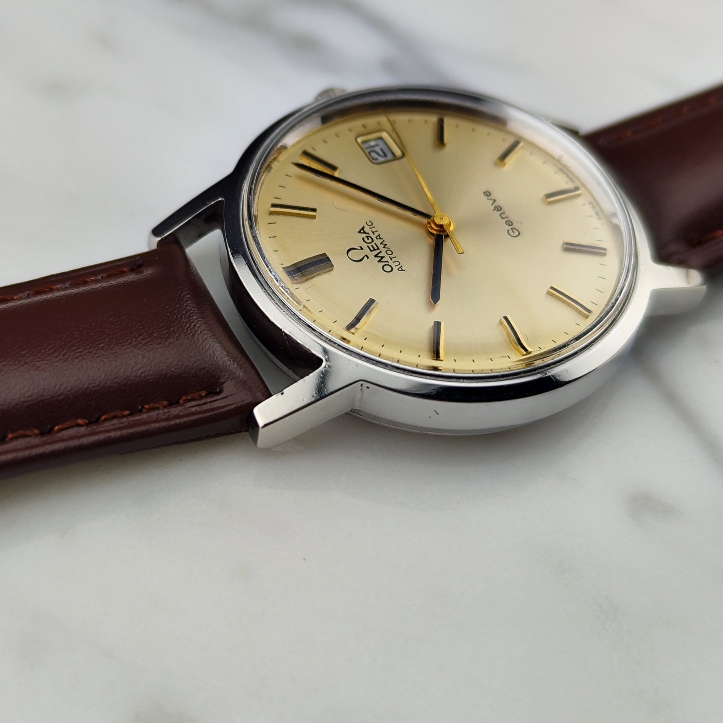 OMEGA Genéve Automatic Date Rare Champagner Dial [REF. 166.0163]