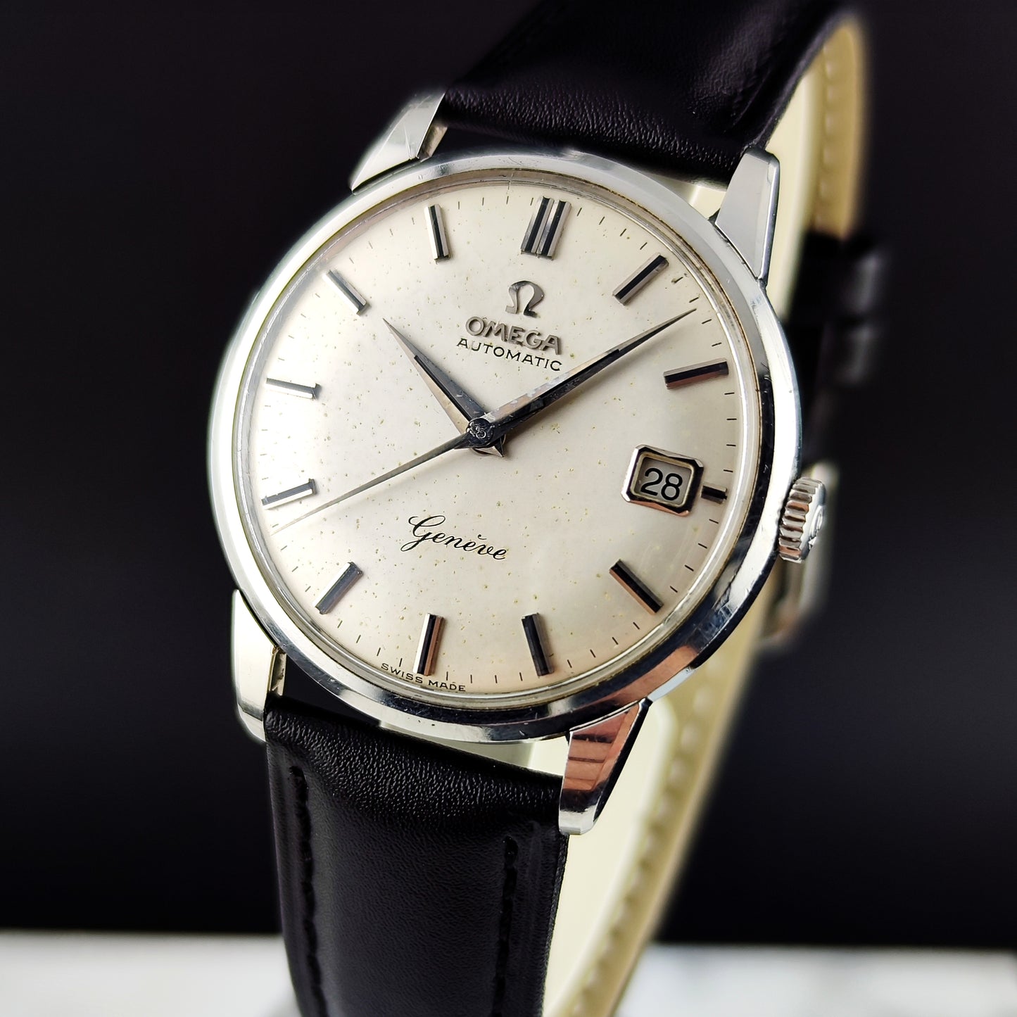 OMEGA Genève Automatic Date White Dial 1962 Serviced 04/2026 [REF. 14703]