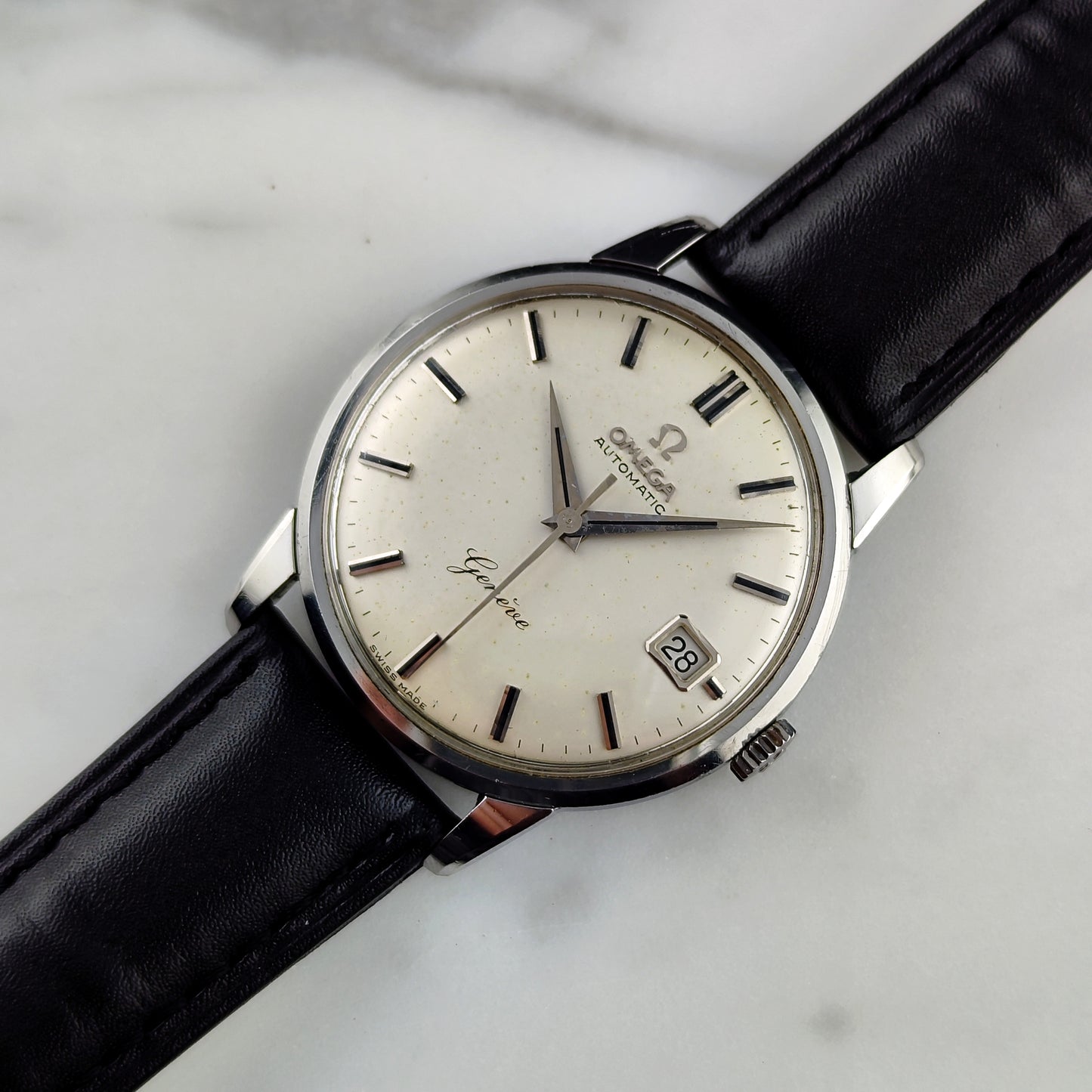 OMEGA Genève Automatic Date White Dial 1962 Serviced 04/2026 [REF. 14703]