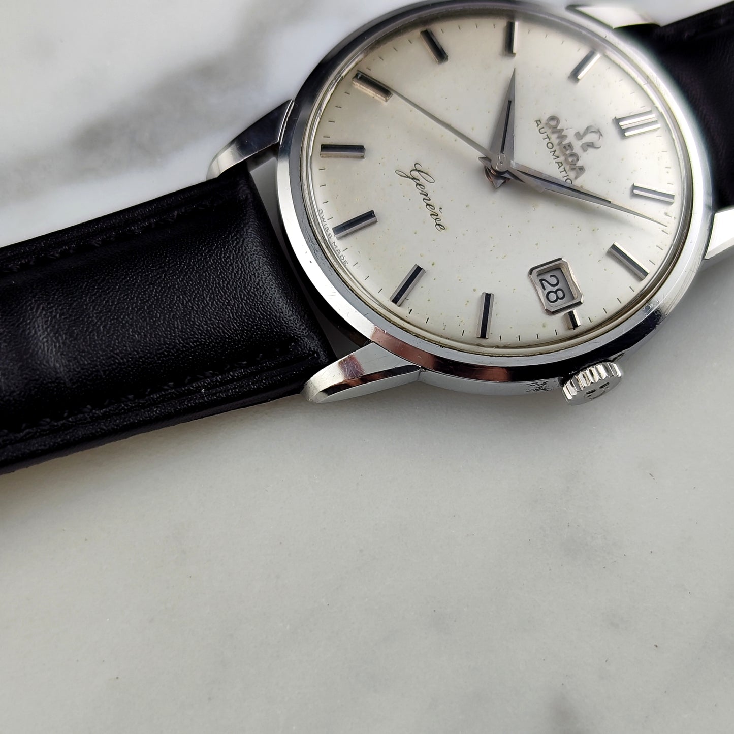 OMEGA Genève Automatic Date White Dial 1962 Serviced 04/2026 [REF. 14703]