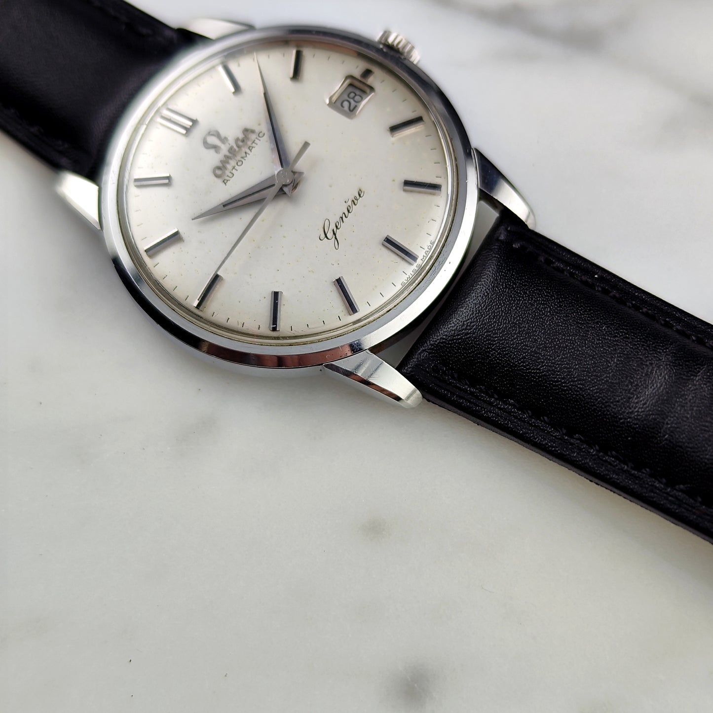 OMEGA Genève Automatic Date White Dial 1962 Serviced 04/2026 [REF. 14703]