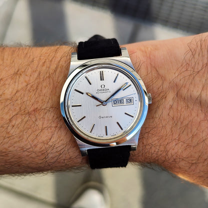 Omega Genéve Automatic Day-Date Silver Dial Mint+ 1977 Serviced 10/2026 – Bild 2