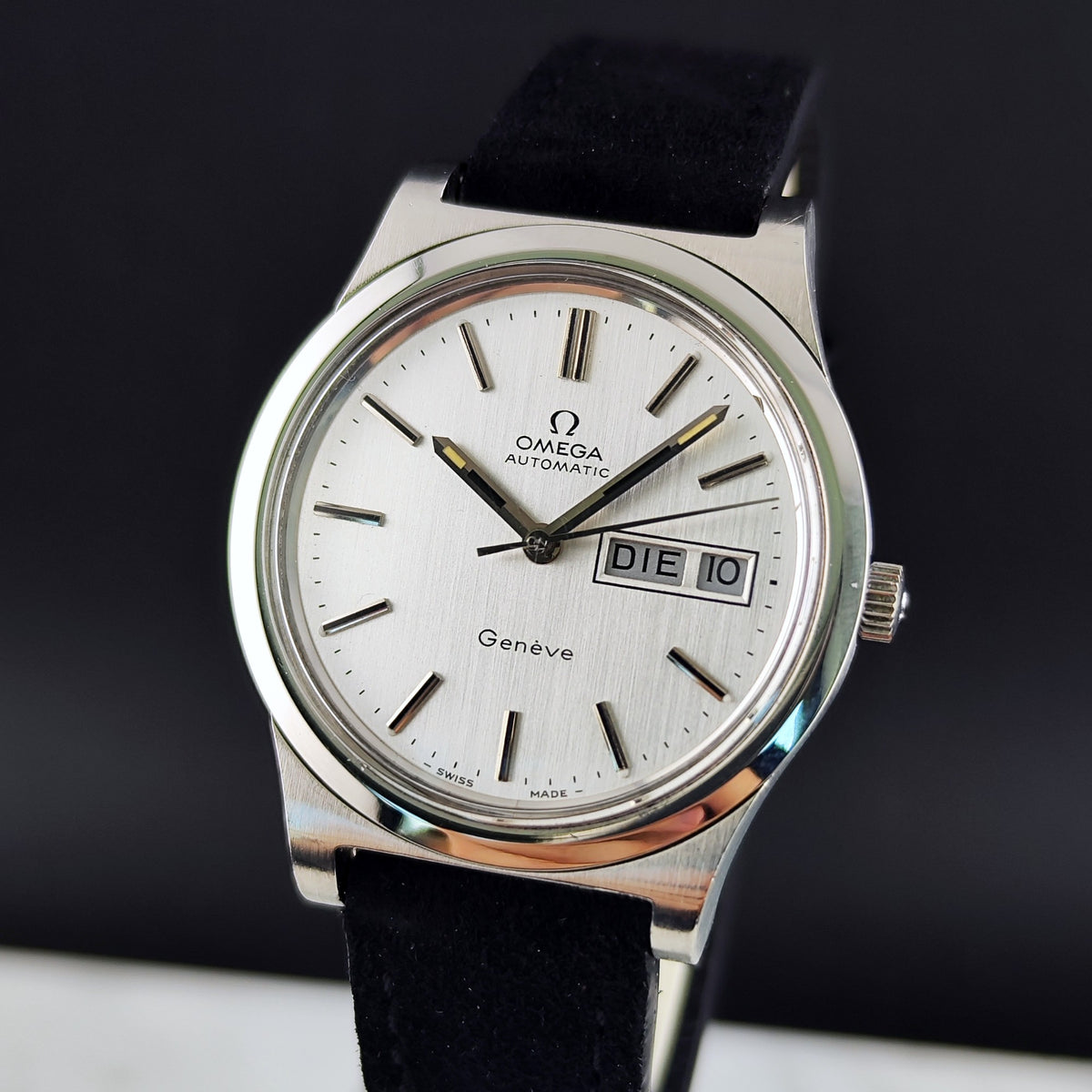 Omega Genéve Automatic Day-Date Silver Dial Mint+ 1977 Serviced 10/2026 – Bild 3