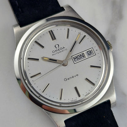 Omega Genéve Automatic Day-Date Silver Dial Mint+ 1977 Serviced 10/2026 – Bild 7