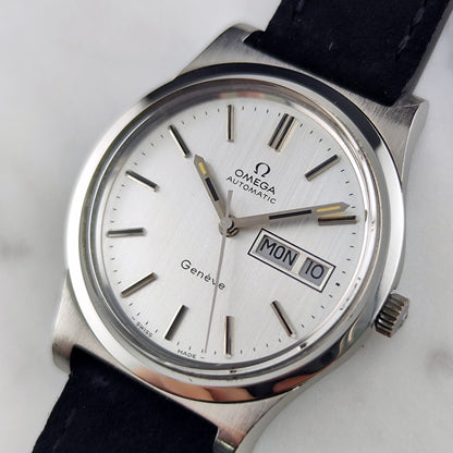 Omega Genéve Automatic Day-Date Silver Dial Mint+ 1977 Serviced 10/2026 – Bild 8