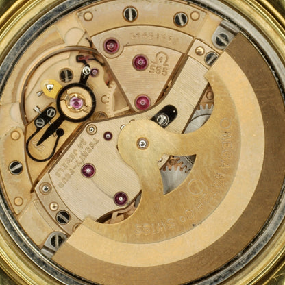 OMEGA Genéve Automatic Gold Dial Green Strap 1970 [REF. 166.041]
