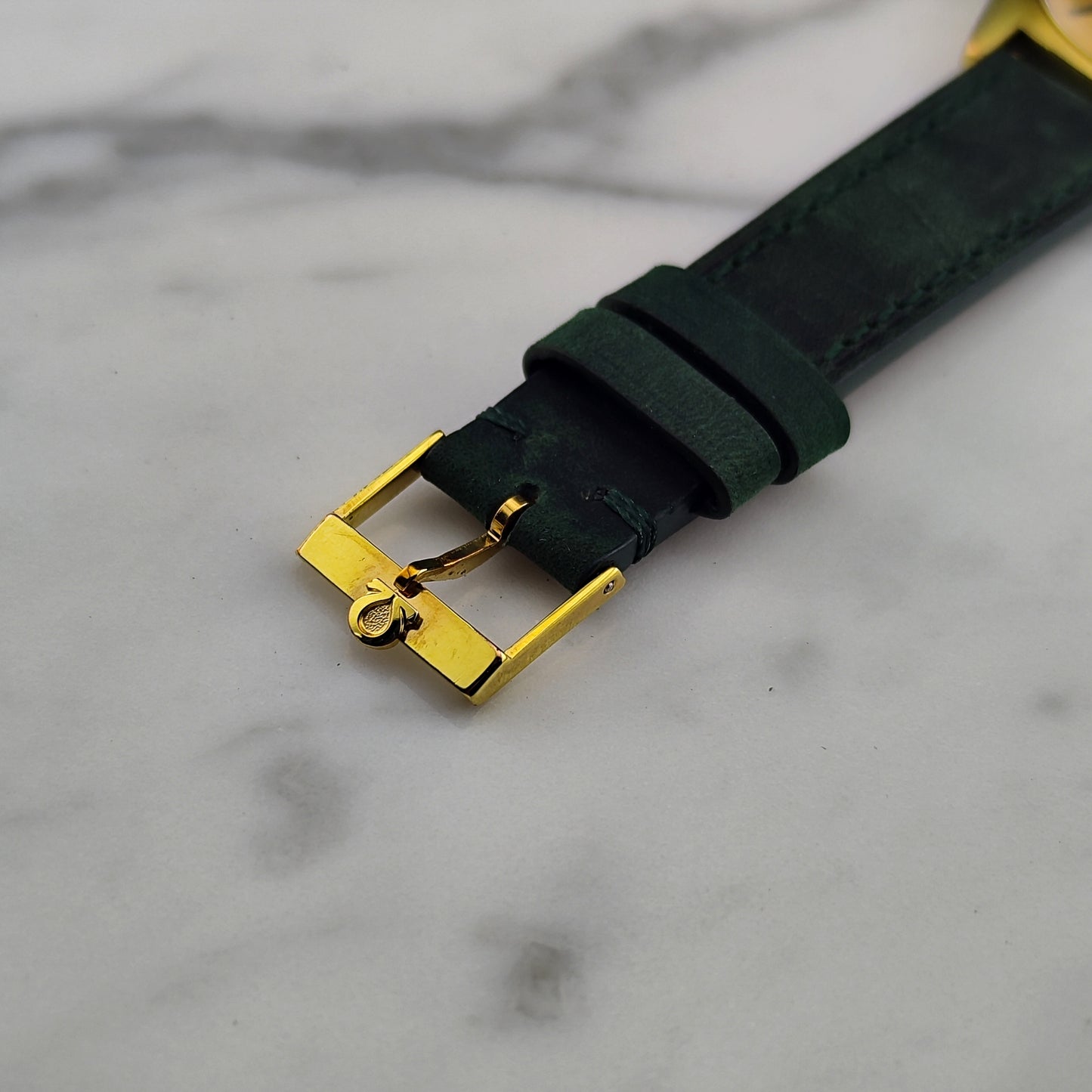 OMEGA Genéve Automatic Gold Dial Green Strap 1970 [REF. 166.041]