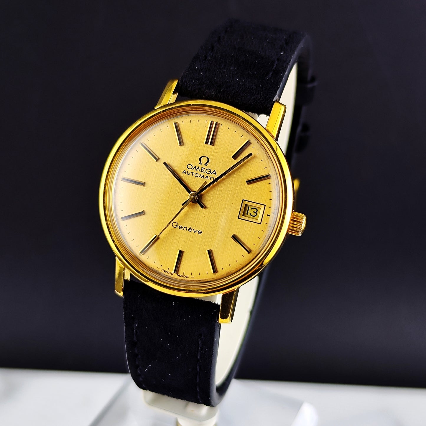 OMEGA Genéve Automatic Gold Linen Dial 1978 Serviced 07/2026 [REF. 166.0202]