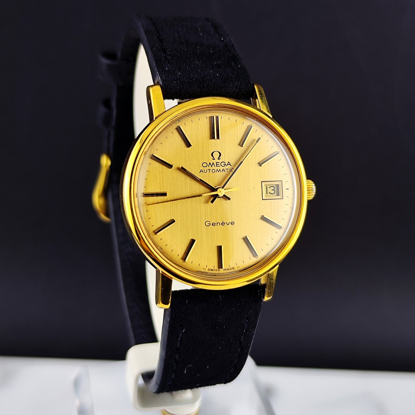 OMEGA Genéve Automatic Gold Linen Dial 1978 Serviced 07/2026 [REF. 166.0202]