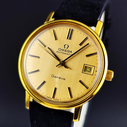 OMEGA Genéve Automatic Gold Linen Dial 1978 Serviced 07/2026 [REF. 166.0202]
