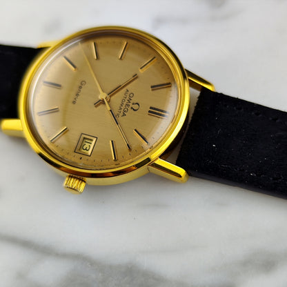 OMEGA Genéve Automatic Gold Linen Dial 1978 Serviced 07/2026 [REF. 166.0202]