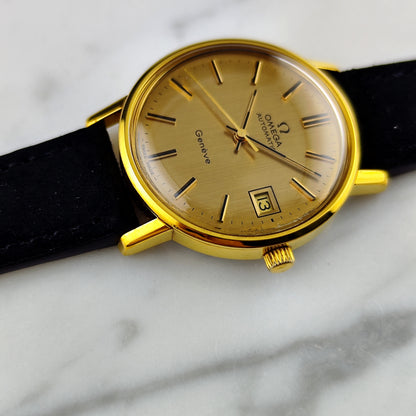 OMEGA Genéve Automatic Gold Linen Dial 1978 Serviced 07/2026 [REF. 166.0202]