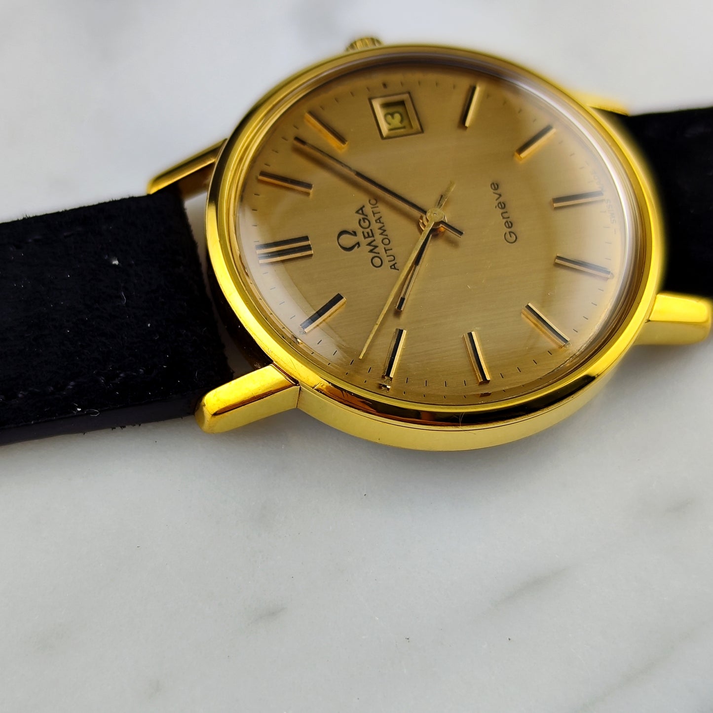 OMEGA Genéve Automatic Gold Linen Dial 1978 Serviced 07/2026 [REF. 166.0202]