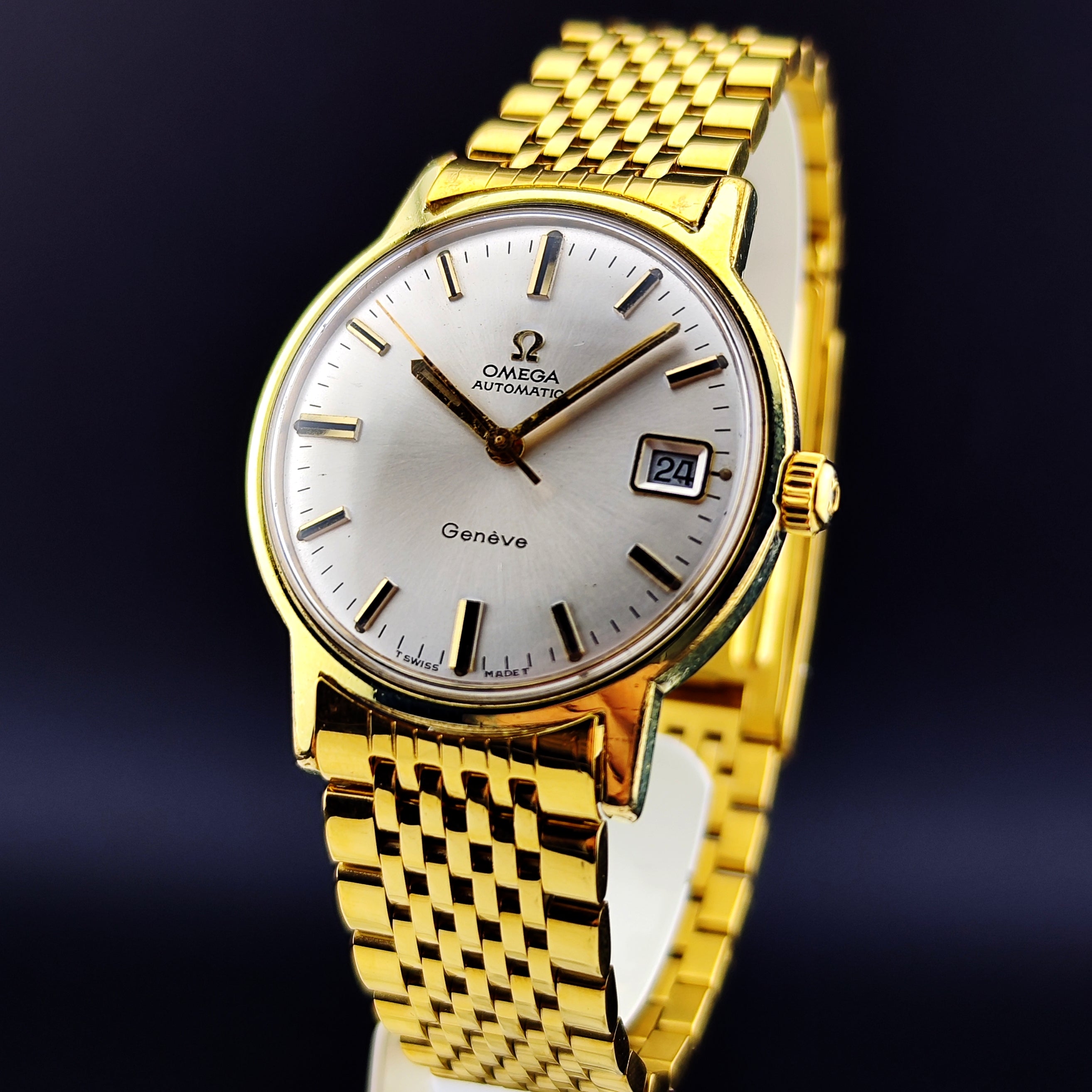 OMEGA Genève Automatic Gold White Dial 1969 – Ref. 166.070