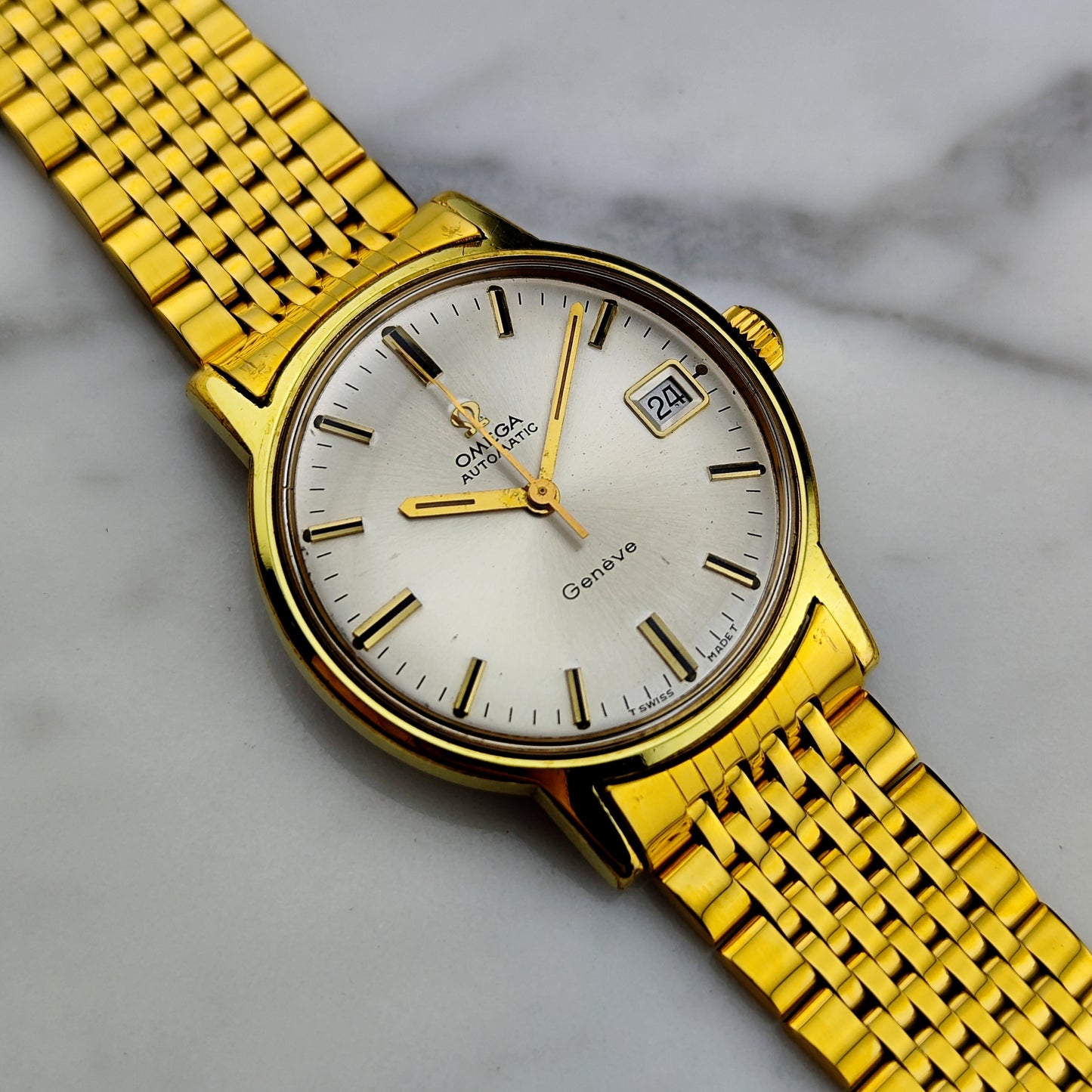 OMEGA Genéve Automatic Gold White Dial 1969 [REF. 166.070]