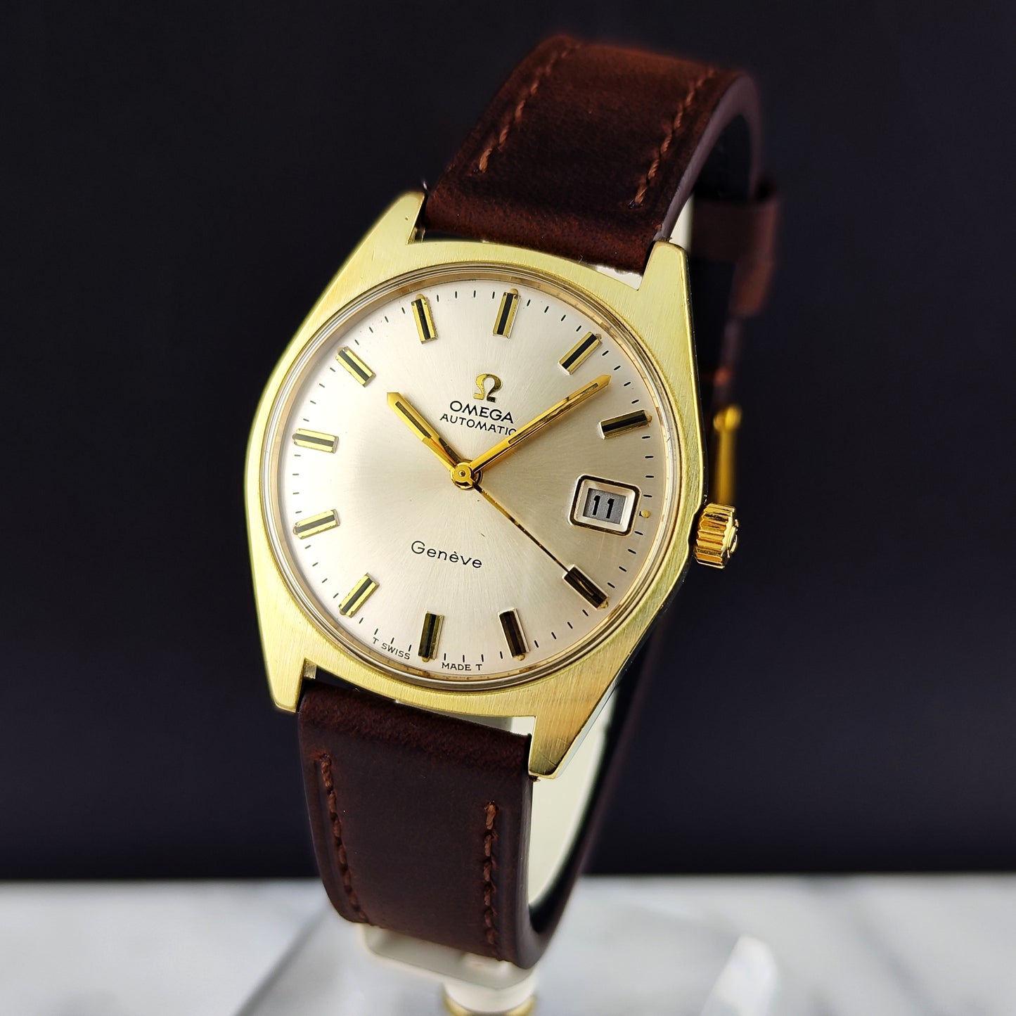 Omega Genéve Automatic Gold White Dial 1970 [REF. 166.041]