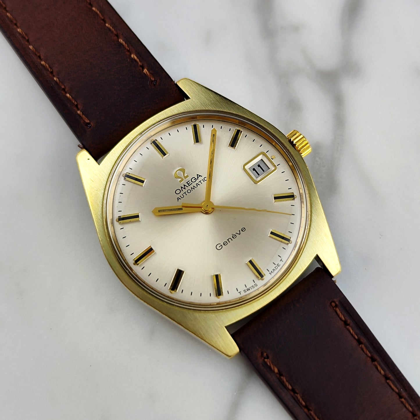 Omega Genéve Automatic Gold White Dial 1970 [REF. 166.041]