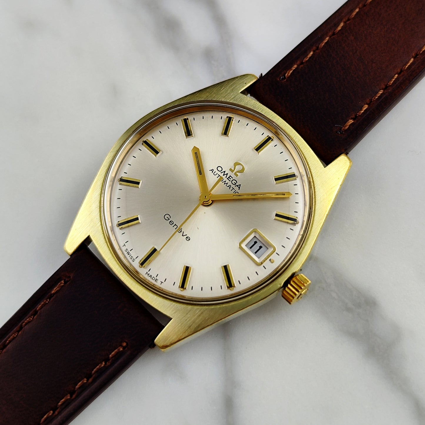 Omega Genéve Automatic Gold White Dial 1970 [REF. 166.041]