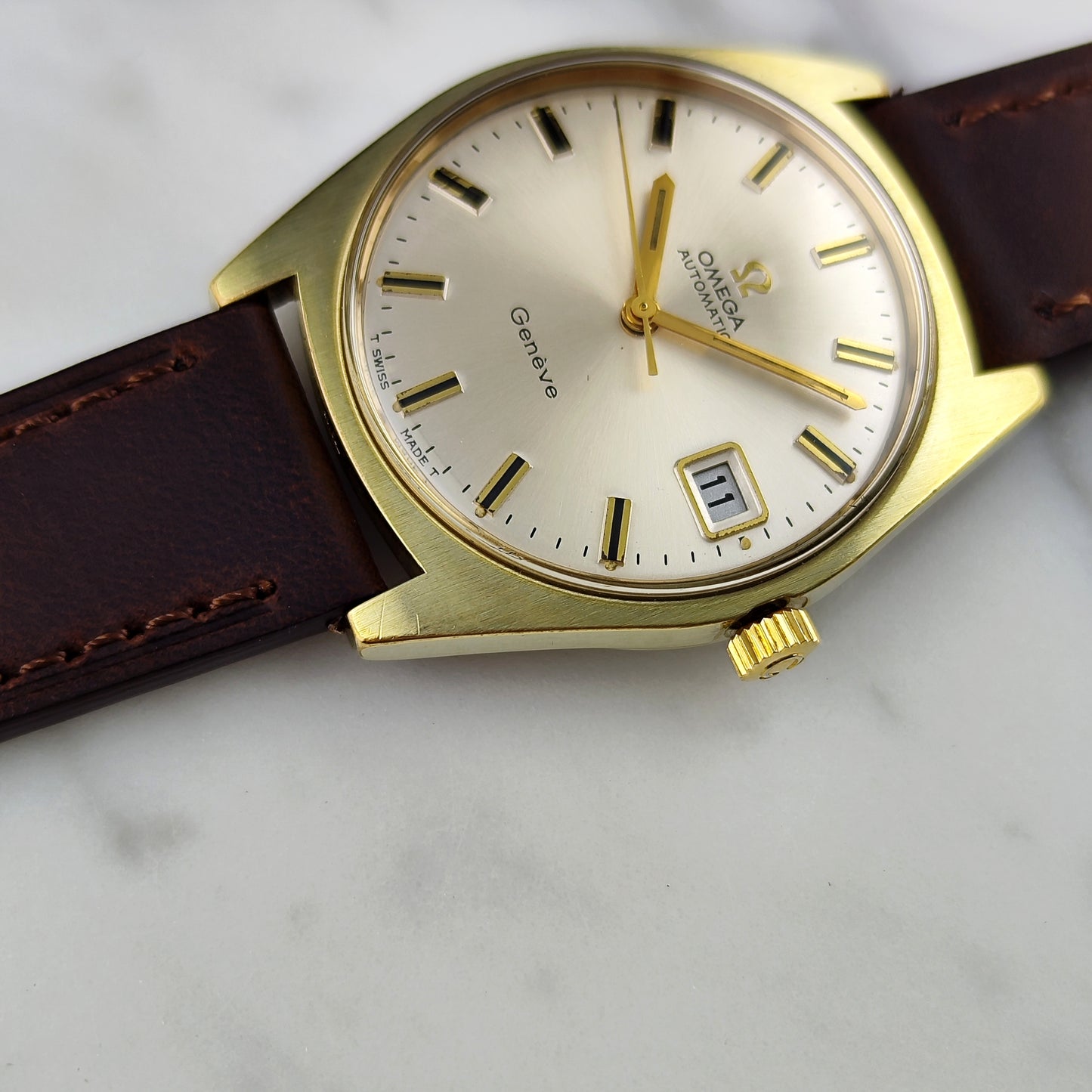 Omega Genéve Automatic Gold White Dial 1970 [REF. 166.041]