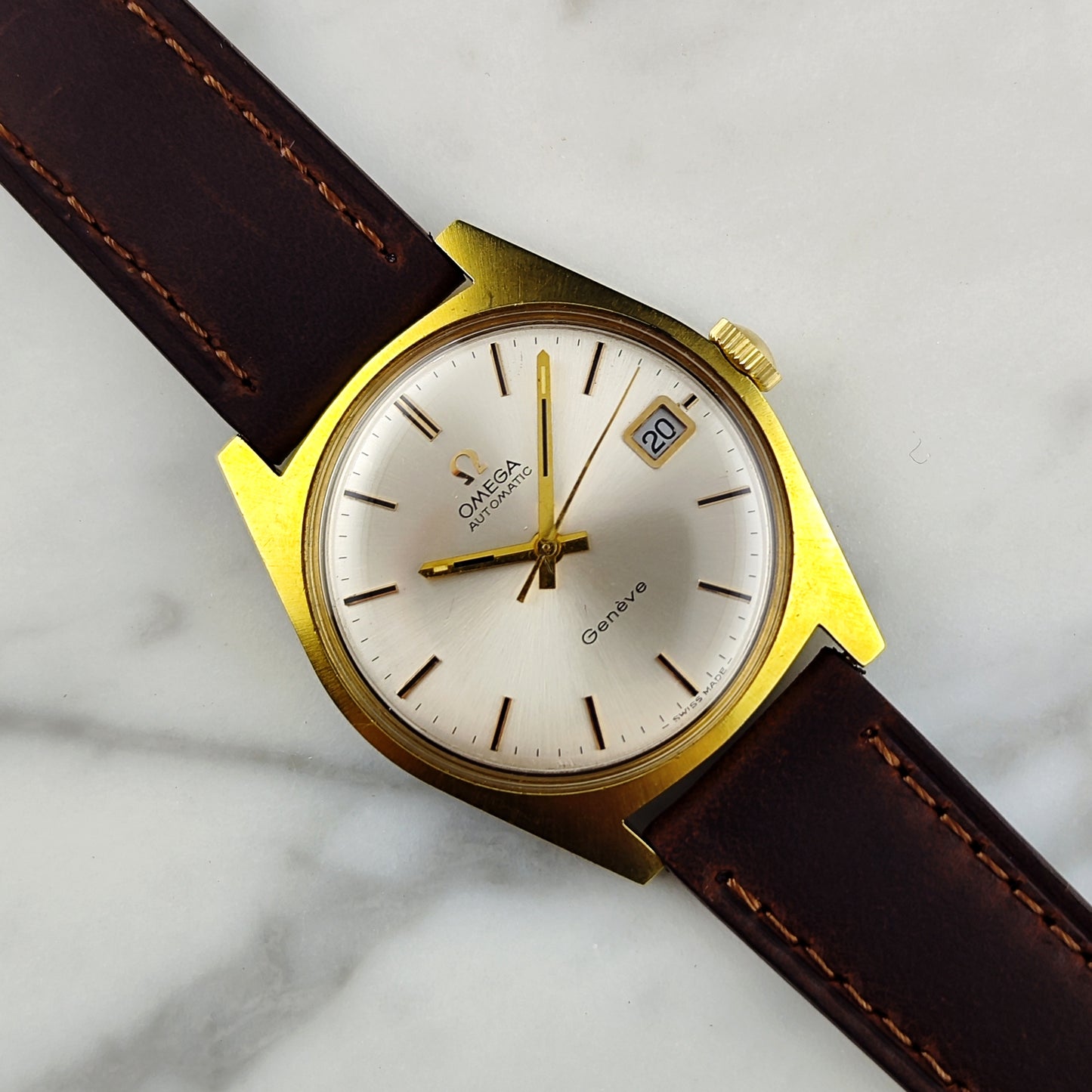 Omega Genéve Automatic Gold White Dial 1971 [REF. 166.041]