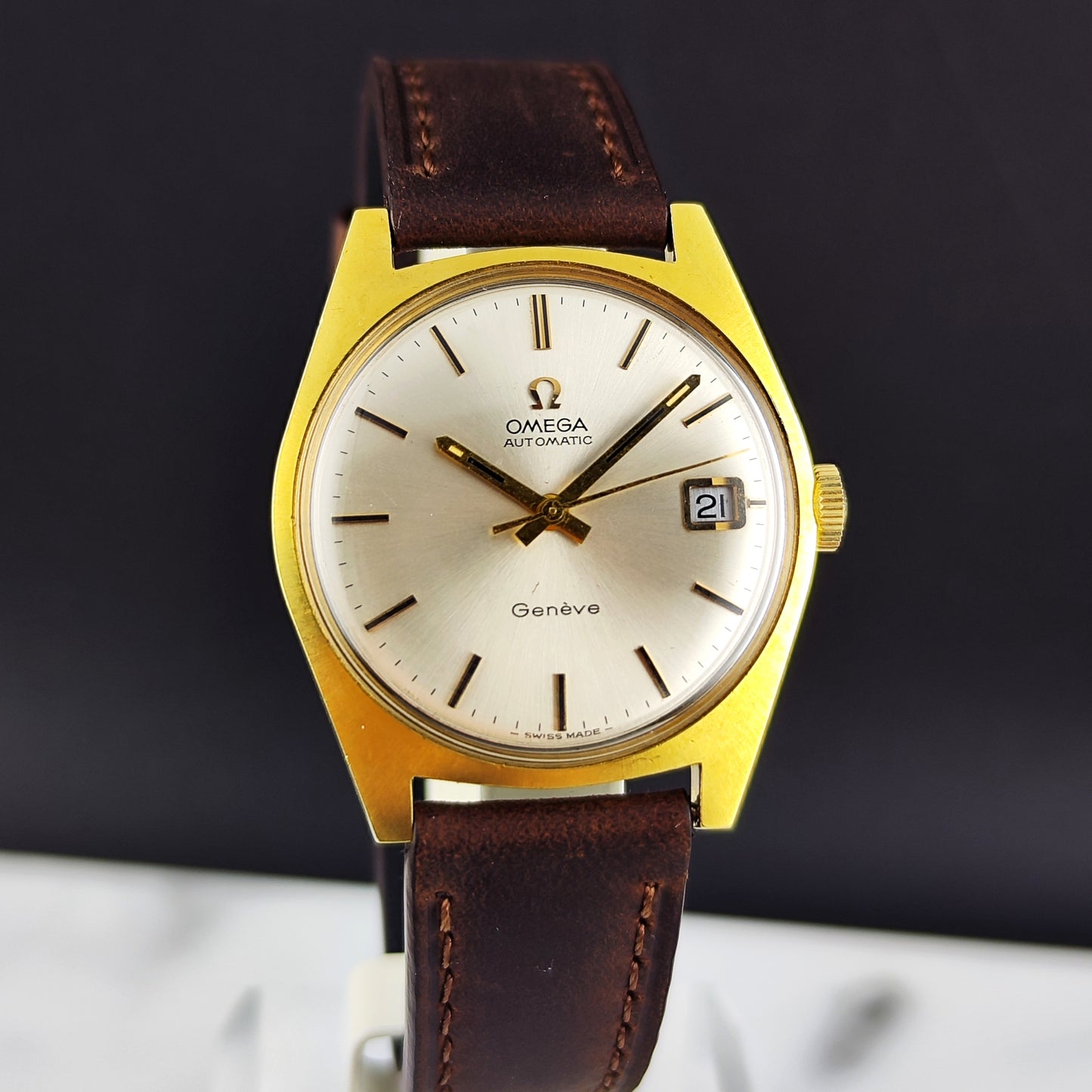 Omega Genéve Automatic Gold White Dial 1971 [REF. 166.041]