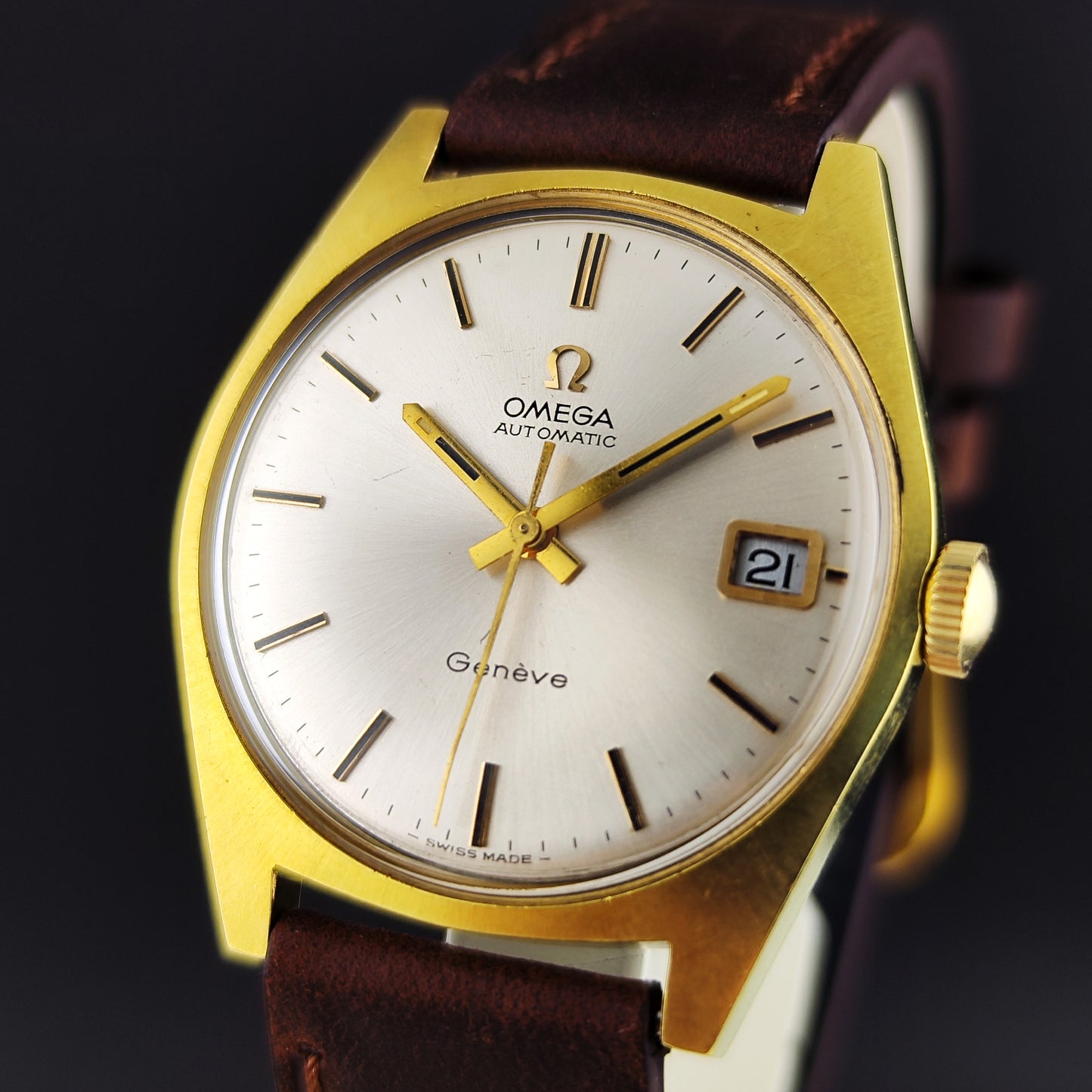 Omega Genéve Automatic Gold White Dial 1971 [REF. 166.041]