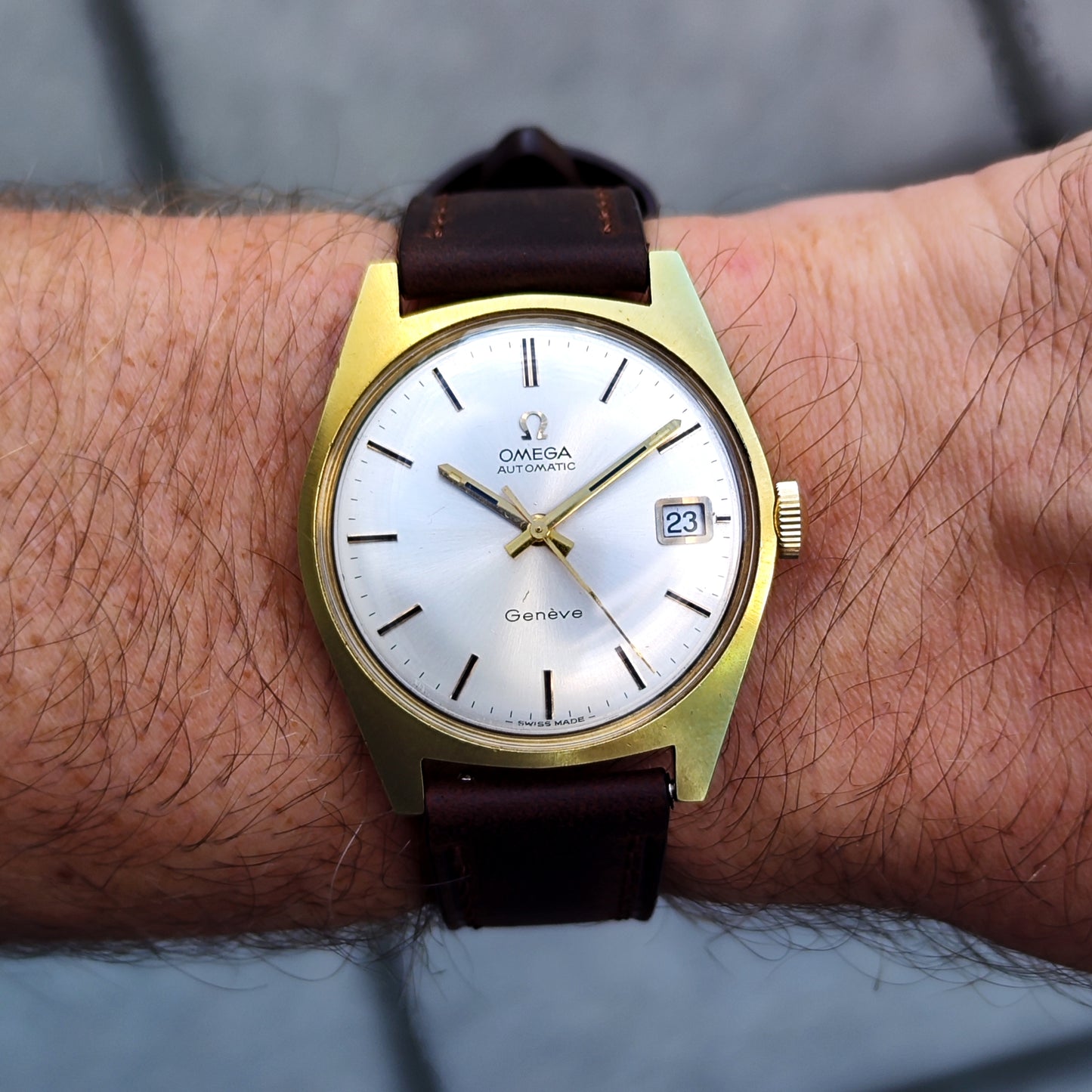 Omega Genéve Automatic Gold White Dial 1971 [REF. 166.041]