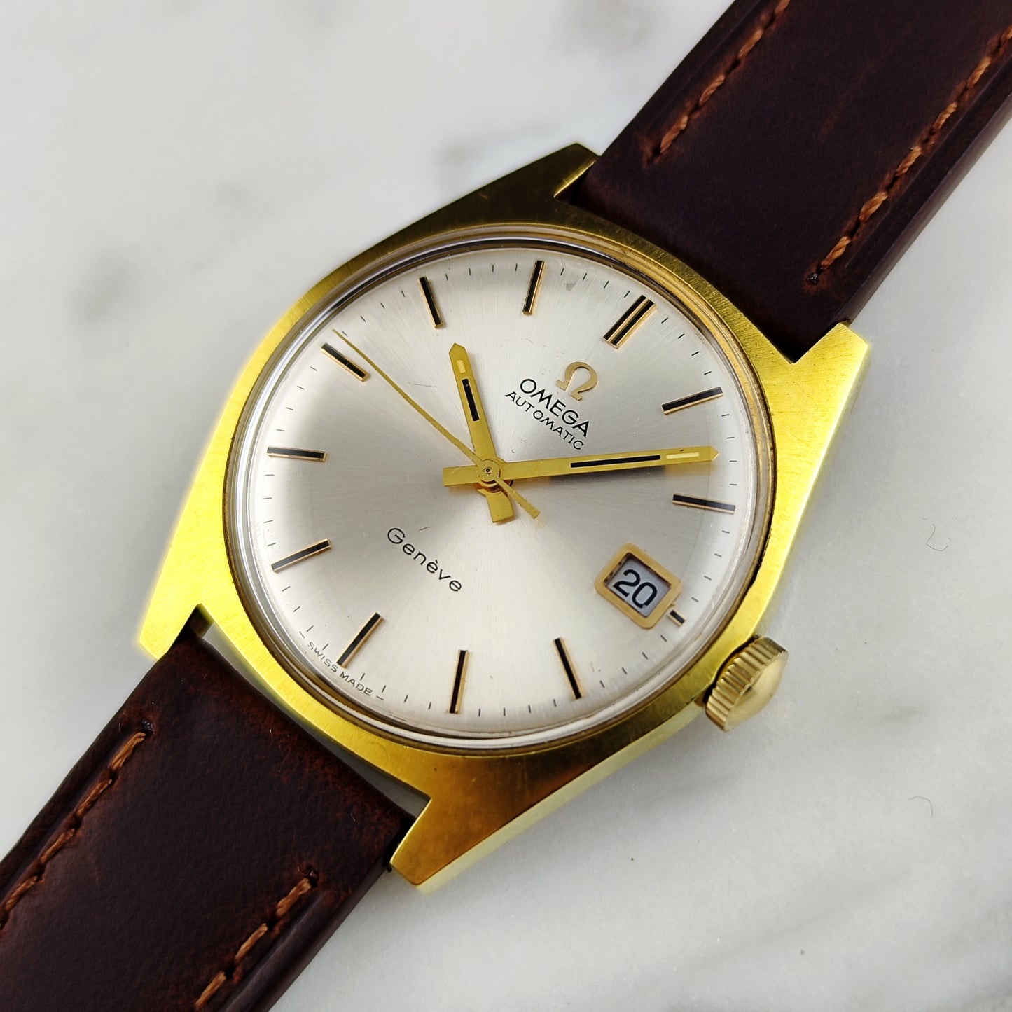 Omega Genéve Automatic Gold White Dial 1971 [REF. 166.041]