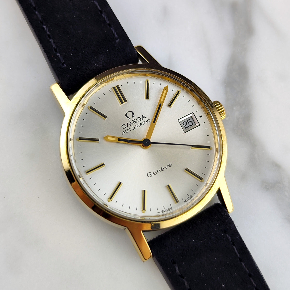 Omega Genéve Automatic Gold White Dial 1973 Serviced 10/2026 – Bild 15