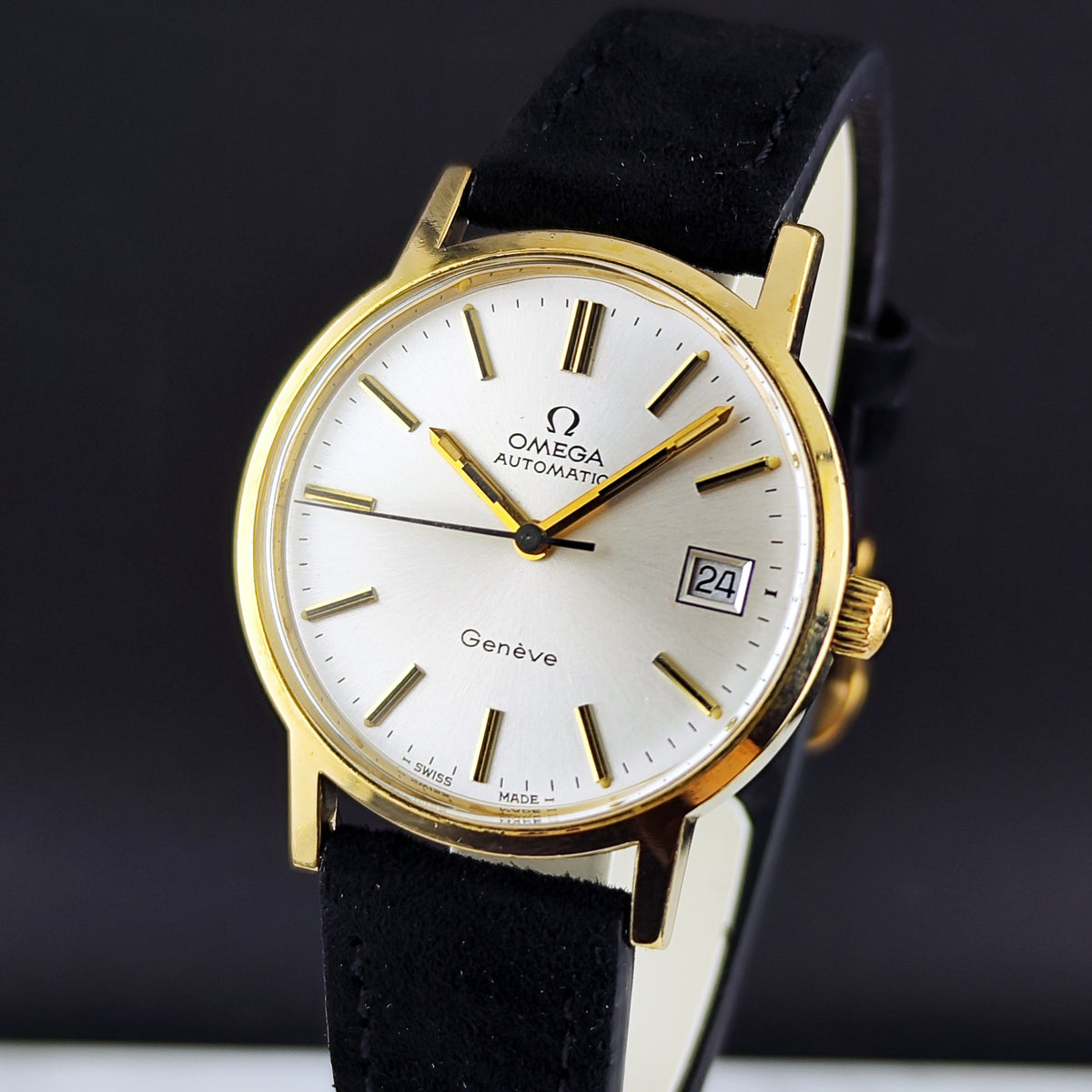Omega Genéve Automatic Gold White Dial 1973 Serviced 10/2026 – Bild 3